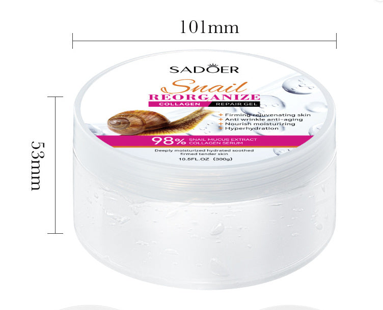 Crema facial antiarrugas con colágeno recombinante y extracto de caracol SADOER 300 g