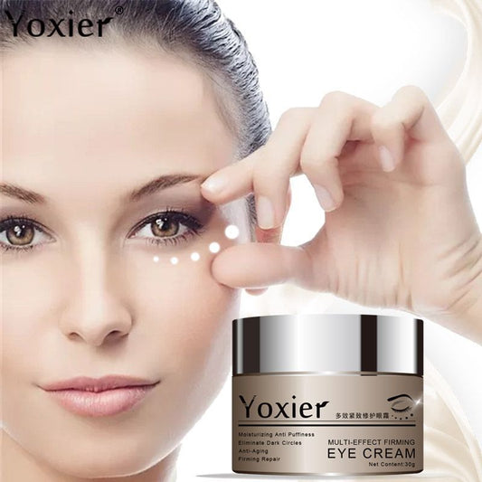 Crema para ojos cosmética coreana antiarrugas y eliminador de ojeras con péptidos y colágeno con extracto de caracol YOXIER