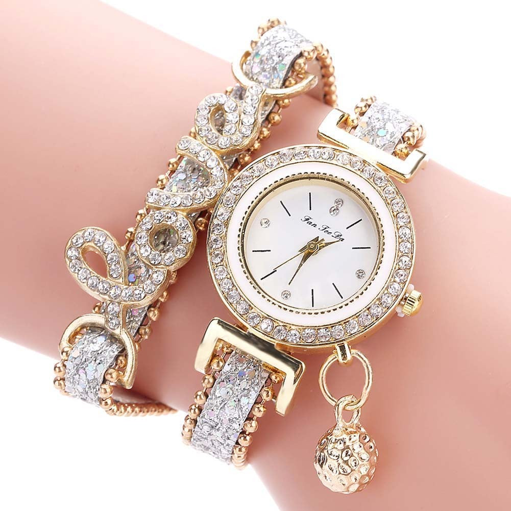 Conjunto de reloj y pulsera para mujer - Colección de 2 piezas