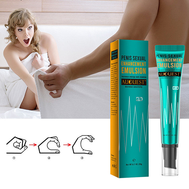 AUOUEST Crema retardante eficaz para la erección y el agrandamiento del pene para hombres: compre 3 y pague 2