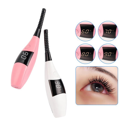 Rechargeable Fast Heating Eyelash Curler Makeup Curling Kit Long Lasting Natural Eye Lash Curler Eyelash Slender Clip Beauty