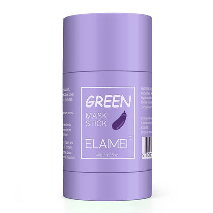 ELEIMEI Eggplant, Hyaluronic Acid, Green Tea, Strawberry, Vitamin C, Coffee Infused Moisturizing and Oil-Control Face Cleansing Mask