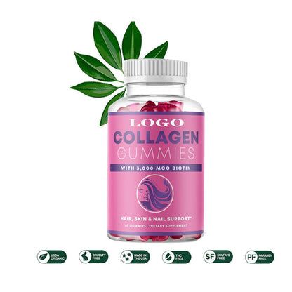 Collagen Gummies - Rejuvenates Skin, Supports Hair and Nail Health