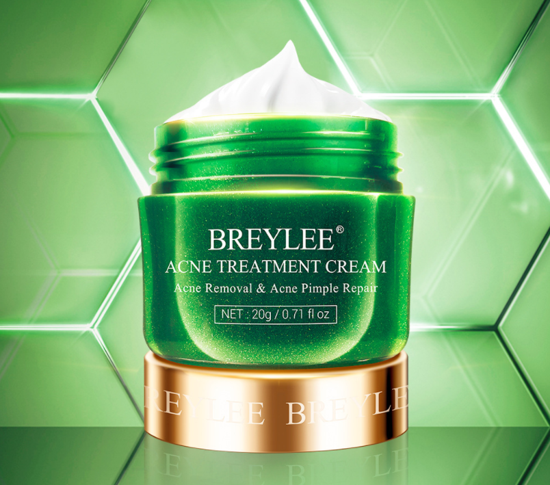 Crema hidratante para el acné y las espinillas con aceite de árbol de té BREYLEE: compre 3 y pague 2