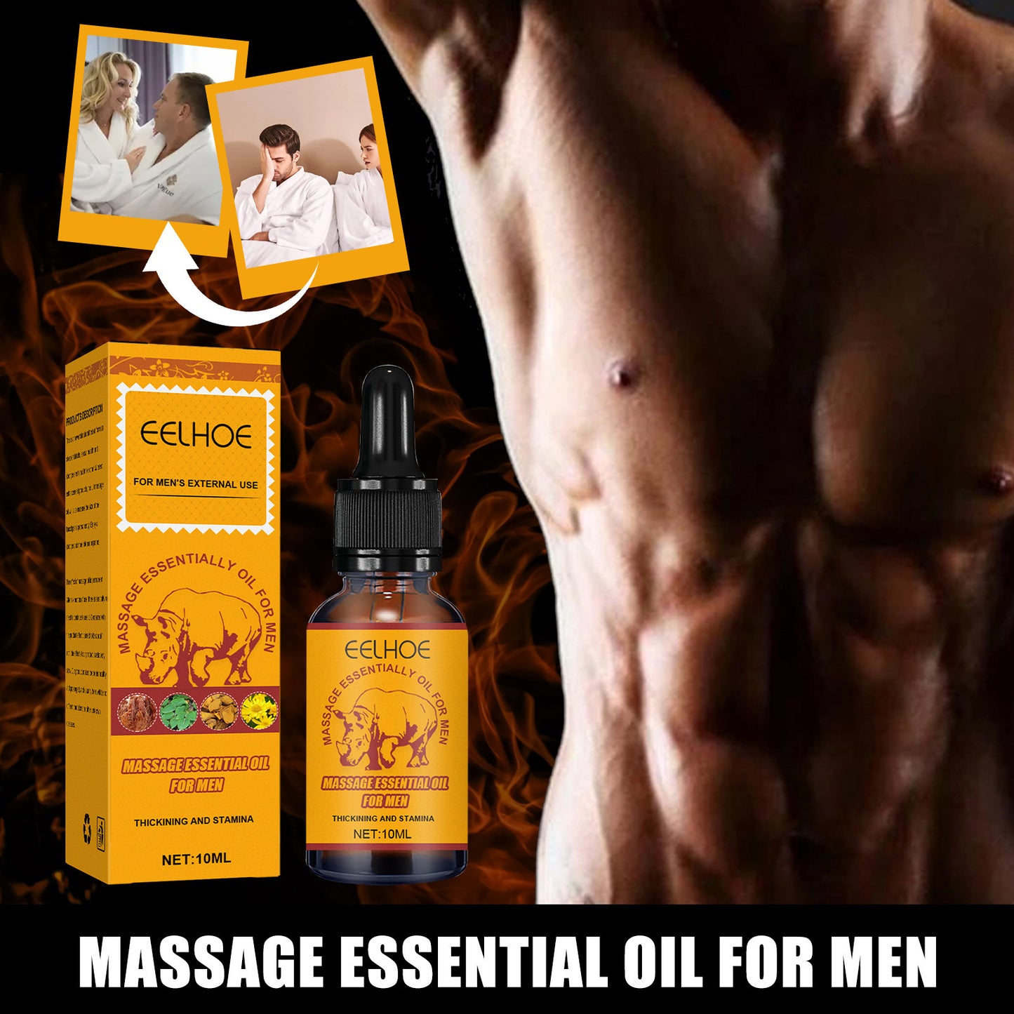 EELHOE Men's Maintenance Massage Care Essential Oil