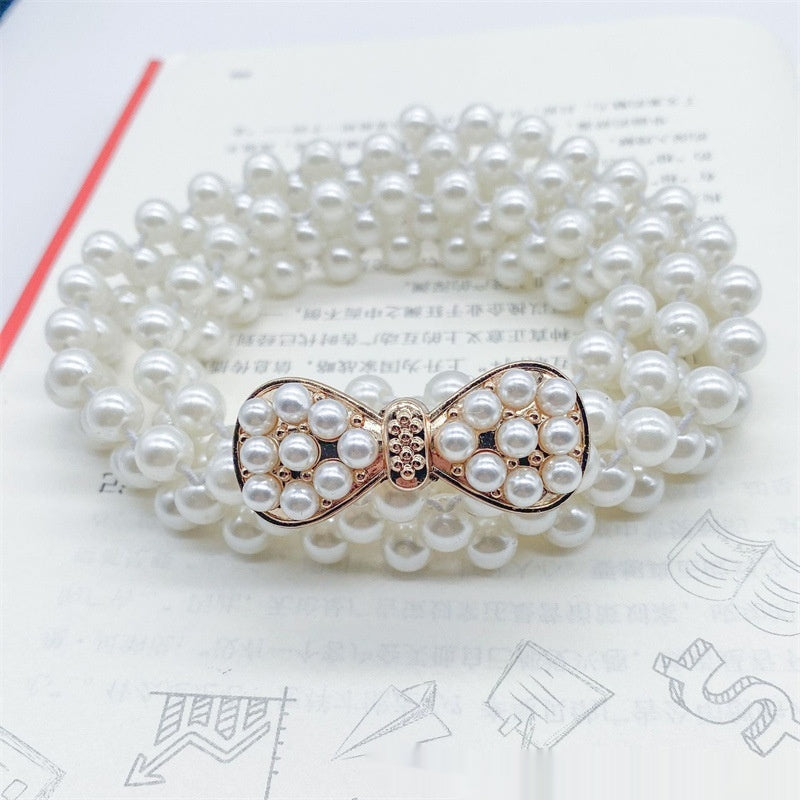 Elegant Design White Pearl Waist Chain