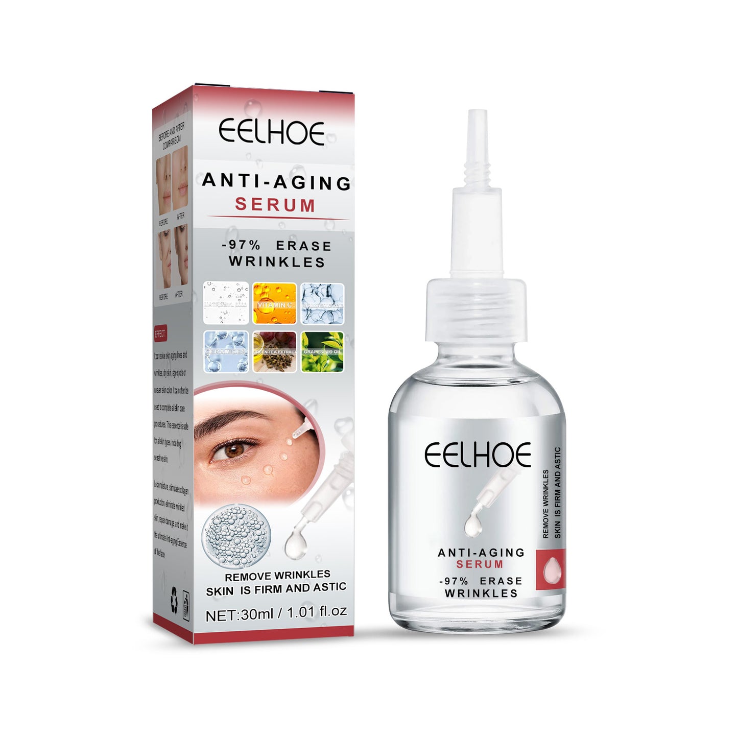 EELHOE Anti-Aging Serum: Wrinkle-Reducing, Lifting, and Firming Skin Care for Fine Lines