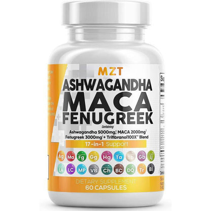 Ashwagandha Maca Capsules - Provides Energy, Supports Sexual Health, Reduces Stress, Strengthens the Immune System