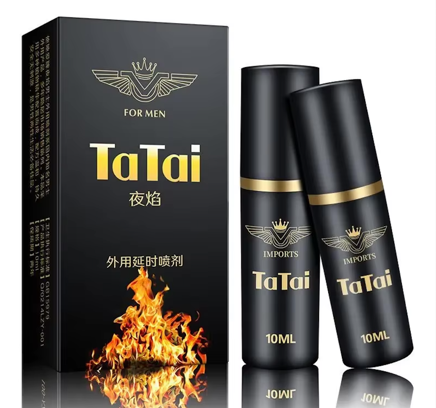 TATAI Powerful Male Delay Spray – Sexual Products for Men that Extend Performance, Prevent Premature Ejaculation, and Boost Confidence, Massage Oil for Men