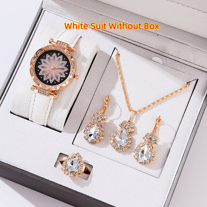 Women's Quartz Watch and Bracelet Set