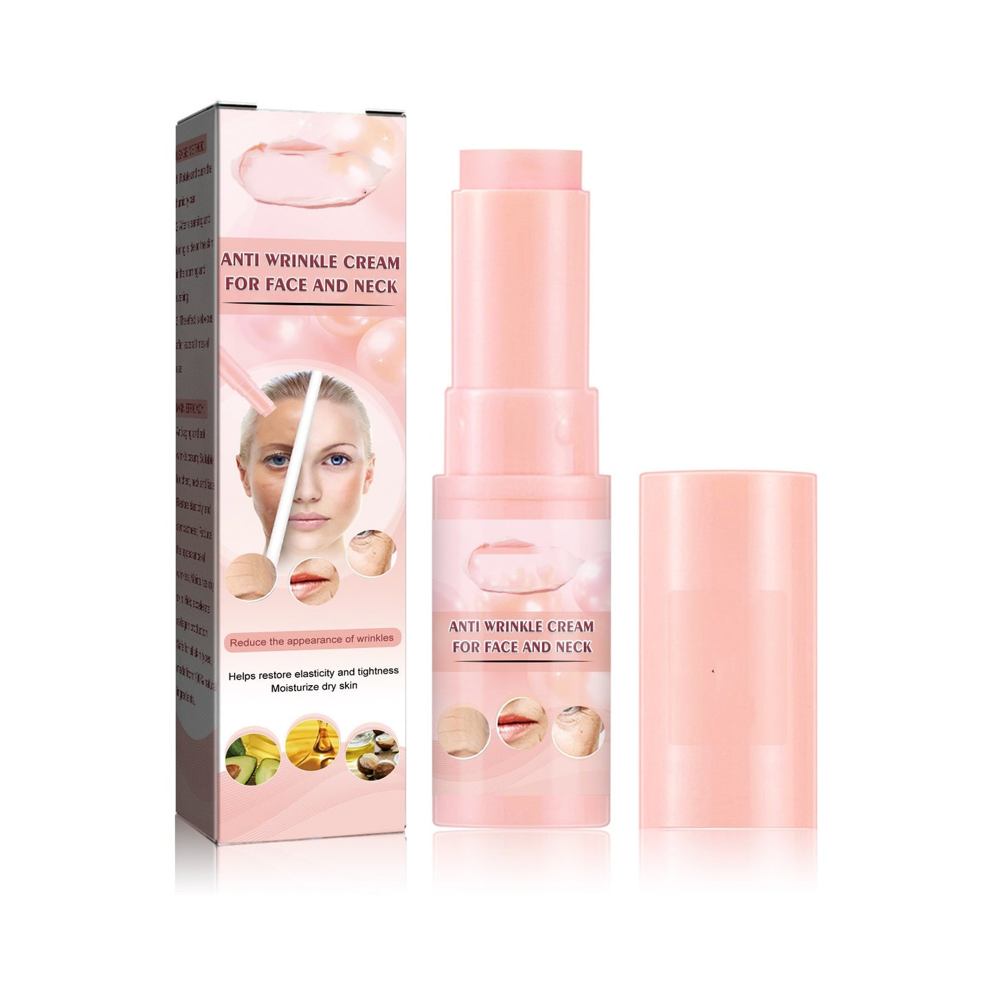 EELHOE Anti-Aging Cream Stick - Reduces Fine Lines on the Face, Moisturizing and Firming Restorative Skin Care Cream