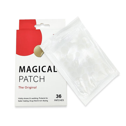 MAGICAL Repairing and Concealing Patches for Acne and Pimples on the Chin and Whole Face - 36 Pieces Suitable for Day and Night Use