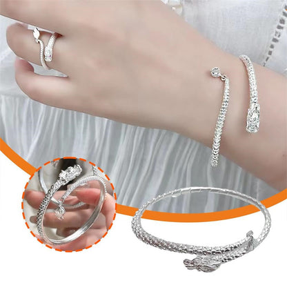 Pulsera Pandora con dragón en relieve ajustable para hombres y mujeres