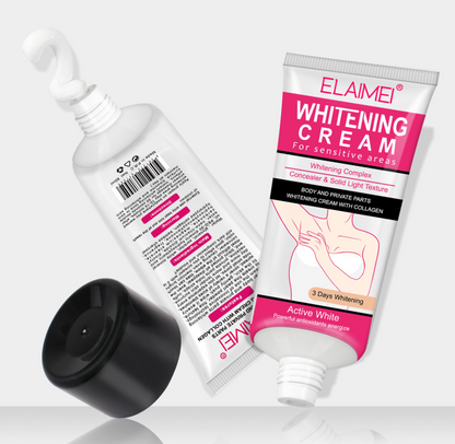 Crema blanqueadora e hidratante para zonas vaginales y corporales especiales ELAIMEI