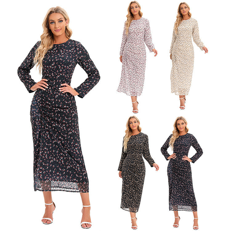 Fashion Hijab Dress Printed Abayas