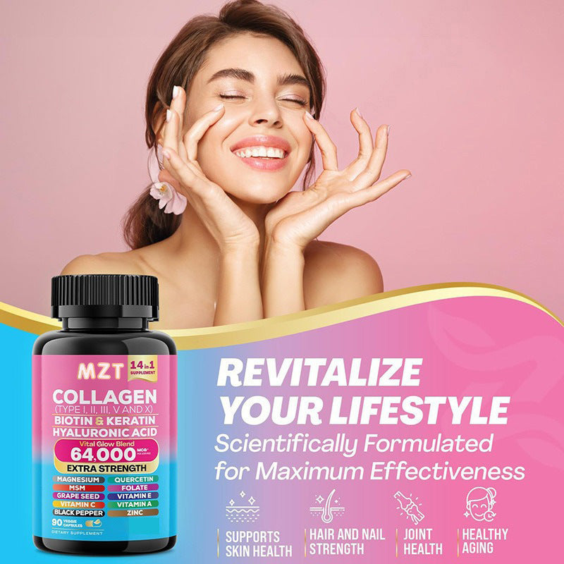 Collagen Capsule – A capsule designed to support skin health, strengthen the immune system, and relieve joint pain