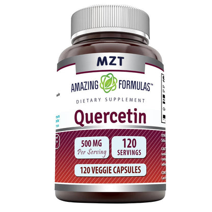 Quercetin Vitamin Capsules - Antioxidant, Anti-Inflammatory, Immune-Supporting Capsules