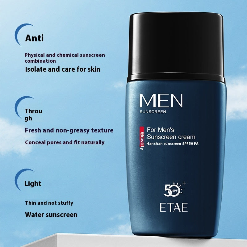 ETAE Men's Sunscreen Revitalizing Moisturizer  Oil-Free  SPF 50+ PA+++  45g