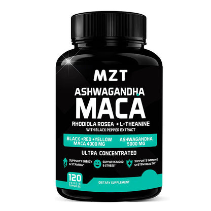 Ashwagandha Maca Capsules - Increases libido and stamina, boosts energy and improves mood