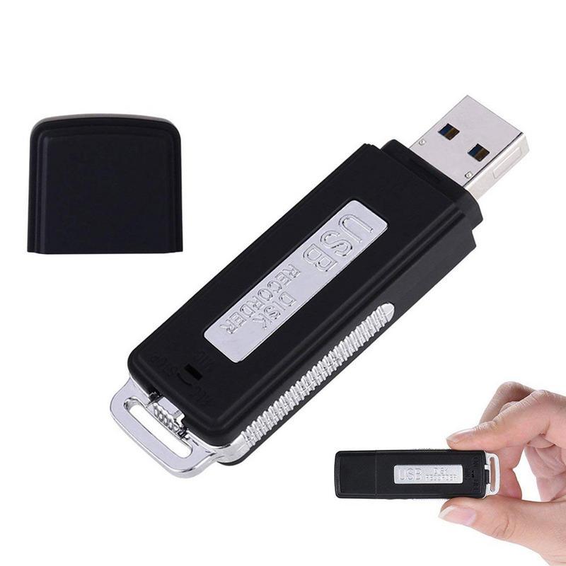 USB Ses Kaydedici Mini Dijital Ses Kayıt Cihazı U Disk Mikrofonlu ve Şarj Edilebilir