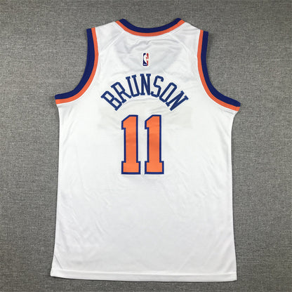 New York Knicks BRUNSON # 11 Blue City Edition and White Kids NBA Jersey