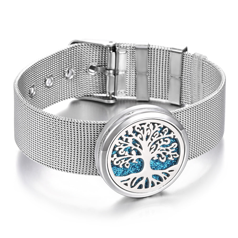 Stainless Steel Aromatherapy Bracelet Perfume Diffuser