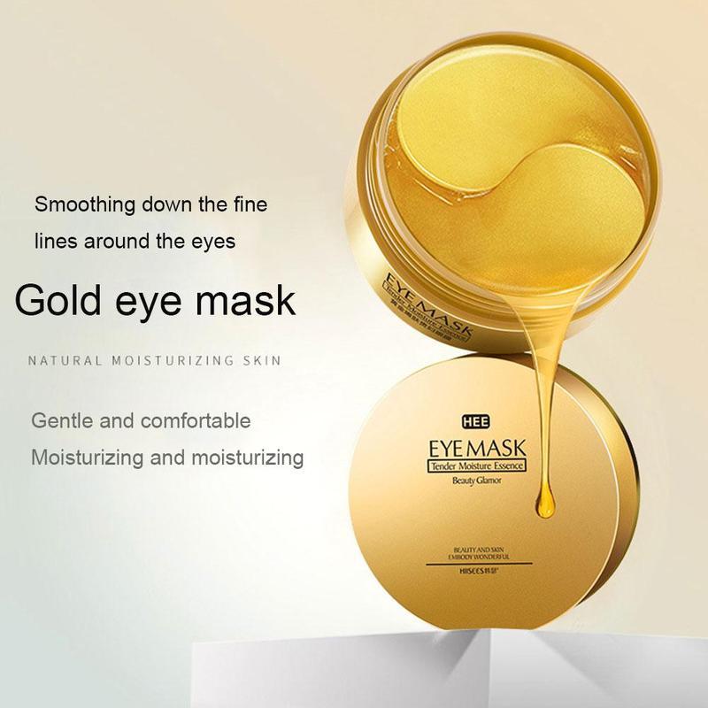 Mascarilla antiarrugas para ojos con algas y oro de 24 quilates