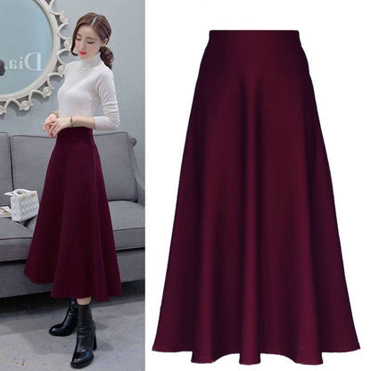 Women's Elastic High Waist Slim Skirt