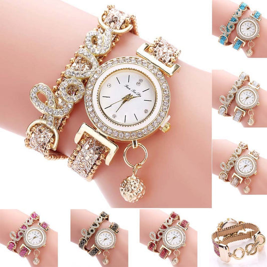 Conjunto de reloj y pulsera para mujer - Colección de 2 piezas