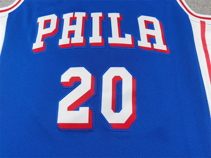 Philadelphia 76ers McCAIN  # 20 Blue NBA Jerseys