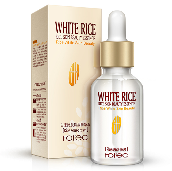 HOREC White Rice Whitening Serum, Moisturizing, Anti-Wrinkle and Anti-Aging, Fine Lines and Acne Removal Serum