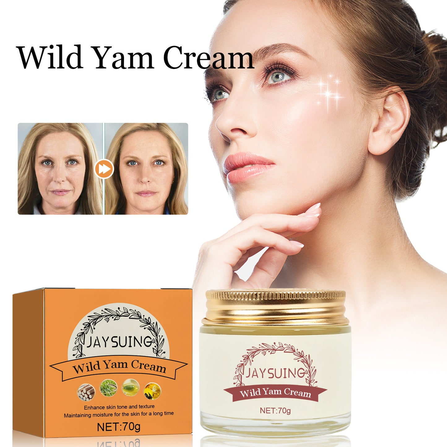 JAYSUNG Anti-Aging Wrinkle-Reducing, Nourishing, and Firming Cream 70g