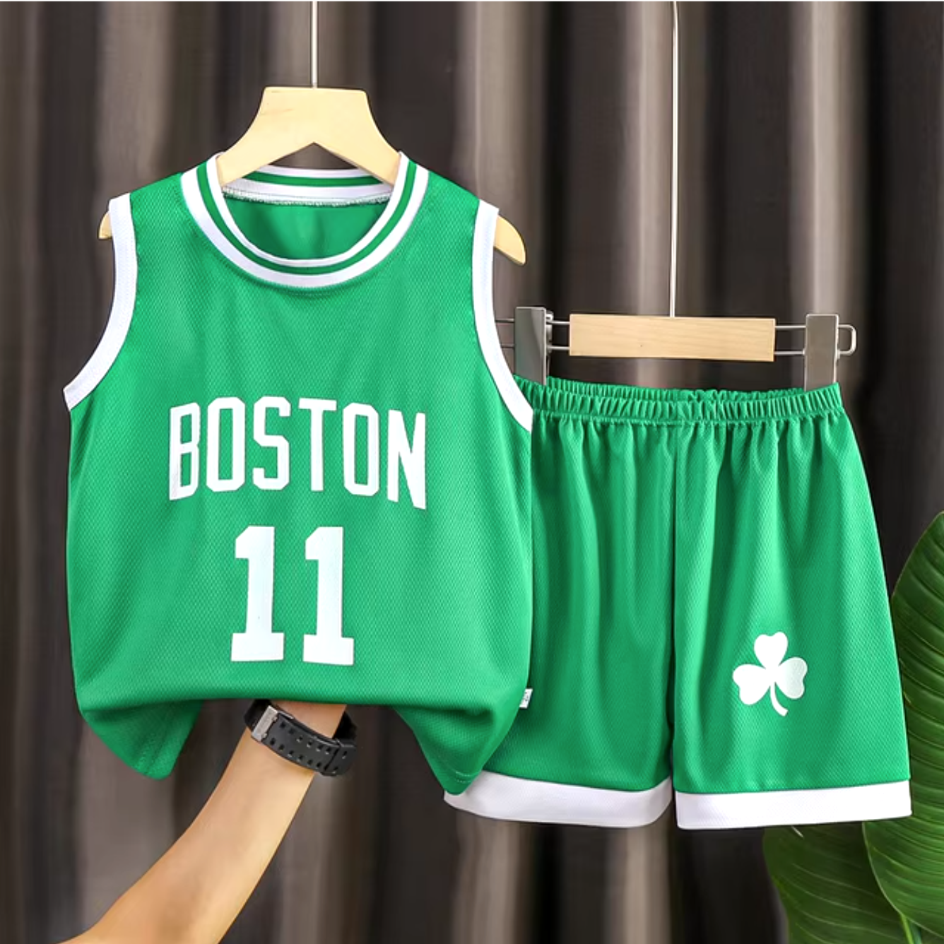 New 2024-25 American Basketball, Boston, Bulls, Rockets, Golden State Kids Jersey and Shorts Set