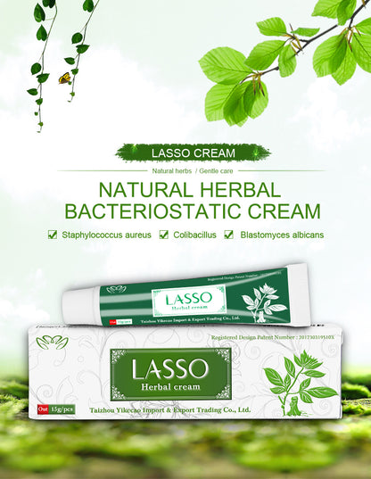 Crema a base de hierbas LASSO: alivio de erupciones cutáneas: compre 3 y pague 2