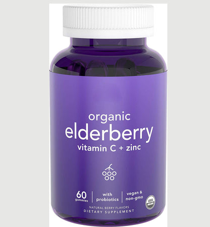 Elderberry Gummies. - Antioxidant, Immune-Boosting, Supports Skin Health, Energy-Boosting Supplement