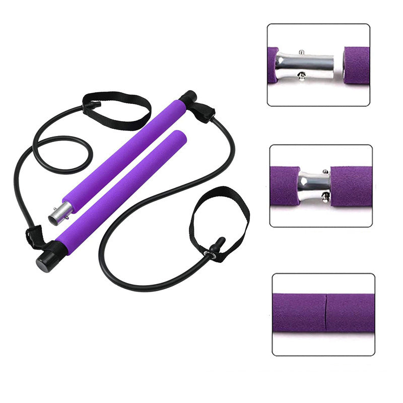 Calorie Burner, Muscle Shaper, Pilates Bar Kit Resistance Band Set