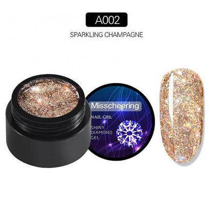 MISSCHEERING Nail Art Diamond UV Esmalte de uñas Pegamento