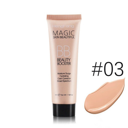 Crema BB MÁGICA: hidratante, control de grasa, iluminadora, resistente al agua y anti-descamación, 35 ml