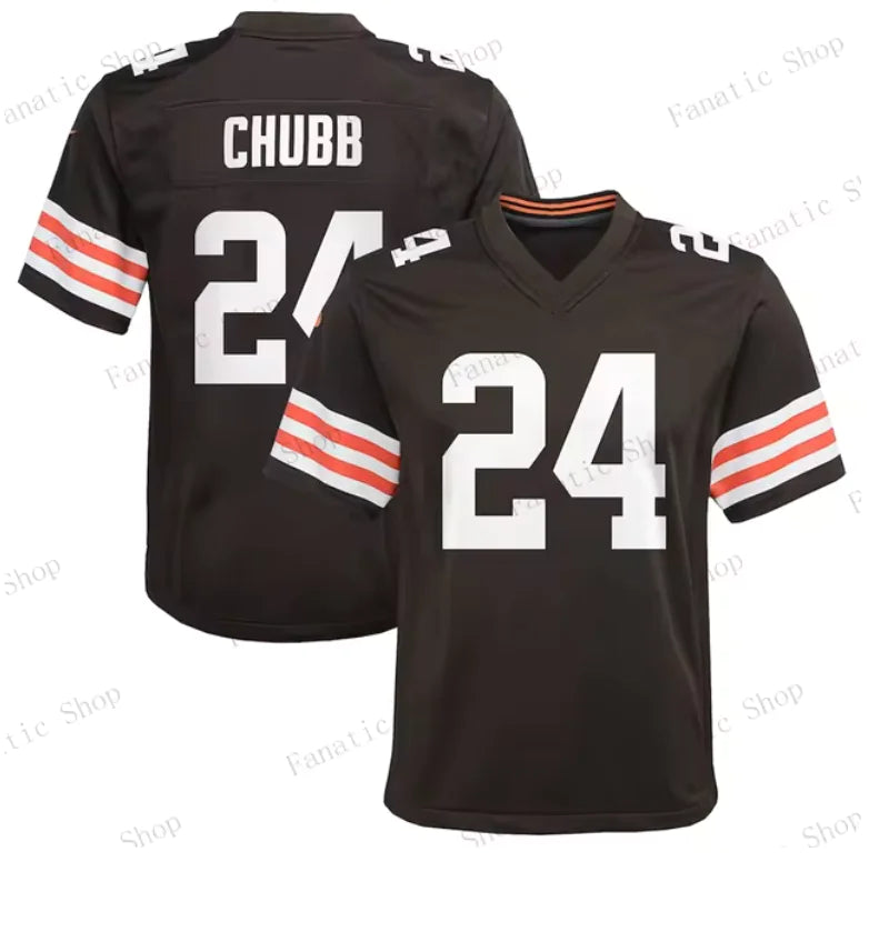 Cleveland Browns Chubb #24 NFL Jersey - Kids and Adults Jerseys