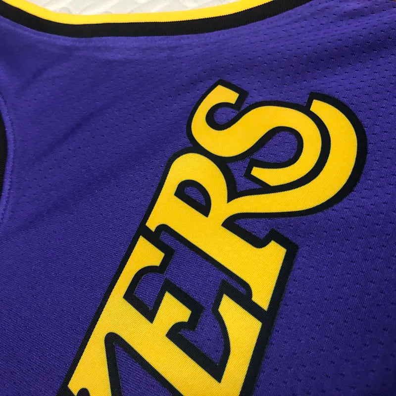 Lakers BRYANT #24 Purple Top Quality Hot Pressing NBA Jersey (Trapeze Edition)