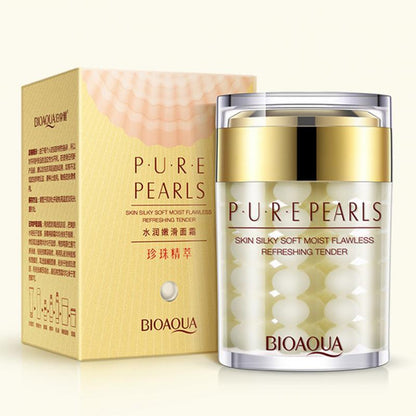 BIOAQUA Anti-Wrinkle Moisturizing Cream with Pure Pearl Essence for Removing Skin Spots and Acne, Anti-Aging, 60m