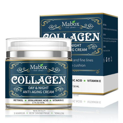 Crema facial hidratante antienvejecimiento con colágeno MABOX 50 g