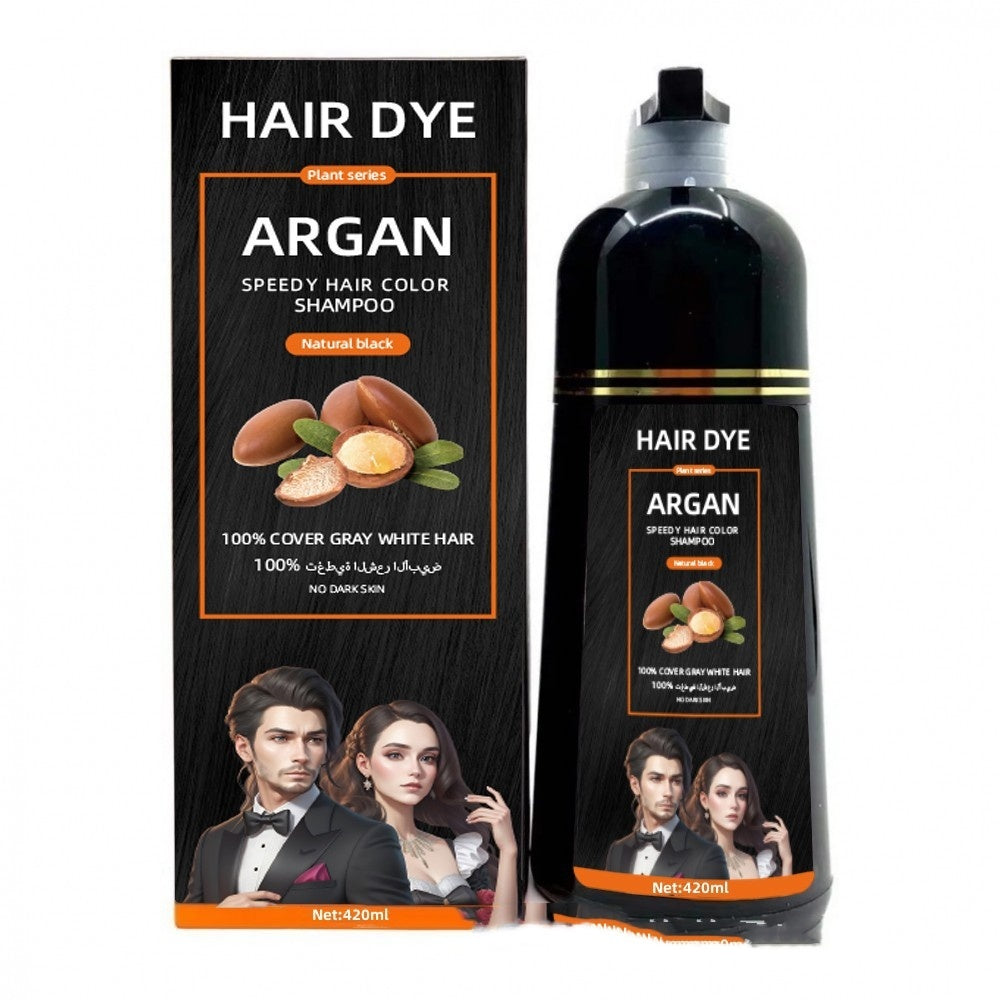 Hair Color Cream Bubble Black Dyed - Argan Oil Fast Hair Dye Shampoo