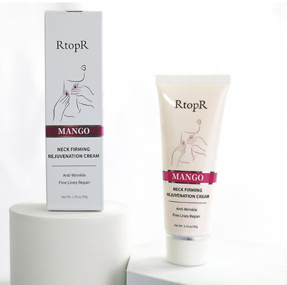 Crema reafirmante para el cuello con mango RtopR, eliminador de líneas finas, crema revitalizante y eliminadora de arrugas 40 g