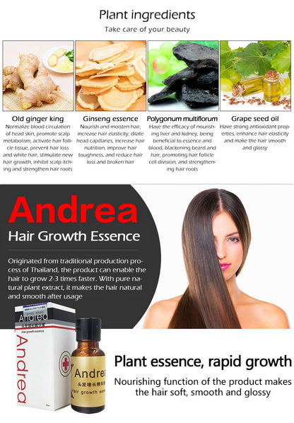 ANDREA Hair Growth Liquid 20ml - Intensive Anti-Hair Loss Treatment & Keratin Hair Care