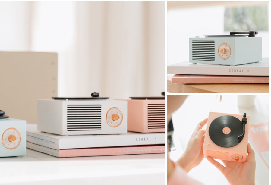 Retro Vinyl Wireless Bluetooth Small Sound Speaker