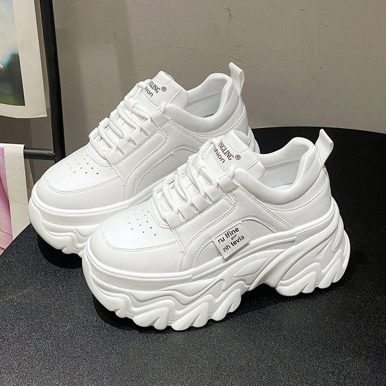 Super High Heeled Spring, Autumn, Summer Women’s Sneakers