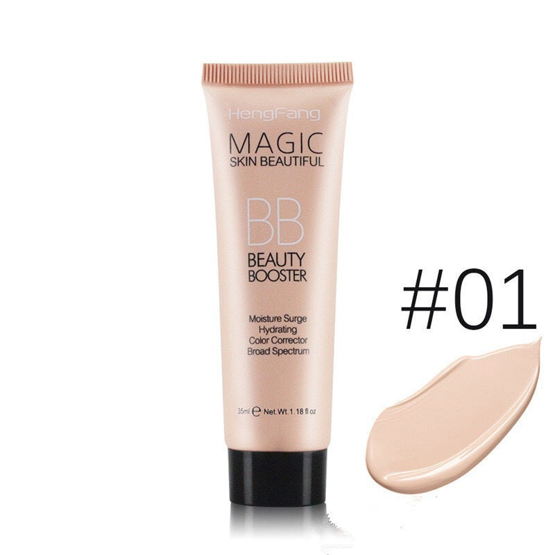 Crema BB MÁGICA: hidratante, control de grasa, iluminadora, resistente al agua y anti-descamación, 35 ml