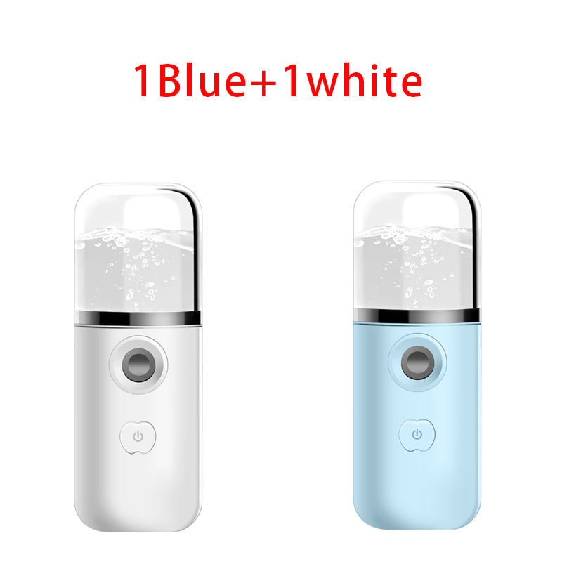 Rechargeable Handheld Facial Care Beauty Spray Device - Steam Moisturizer Softener Redness Reliever