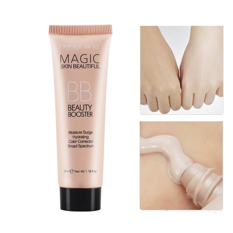 Crema BB MÁGICA: hidratante, control de grasa, iluminadora, resistente al agua y anti-descamación, 35 ml